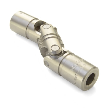 Ruland Manufacturing Double U-Joint, 12 mm x 12 mm Bores, 22.1 mm OD, Stainless UD14-12MM-12MM-SS